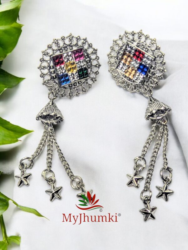 Oxidised Jhumka Earring For Women